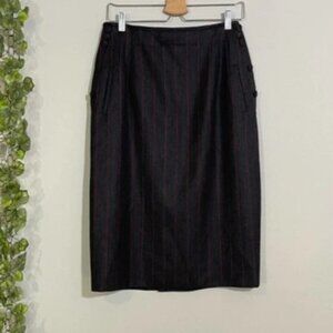 NGABAGLI TRISTANO ONOFRI | SKIRT SIZE 10 BLACK BUTTON CLOSURE POCKETS